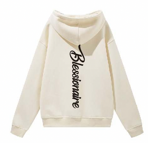 Tan Blessionaire Vertical Hoodie