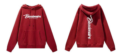 Red Blessionaire Vertical Hoodie